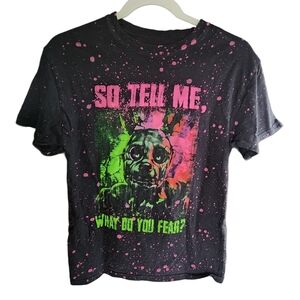 Five Nights at Freddy’s Springtrap Graphic T-Shirt Small Black Neon Horror FNAF